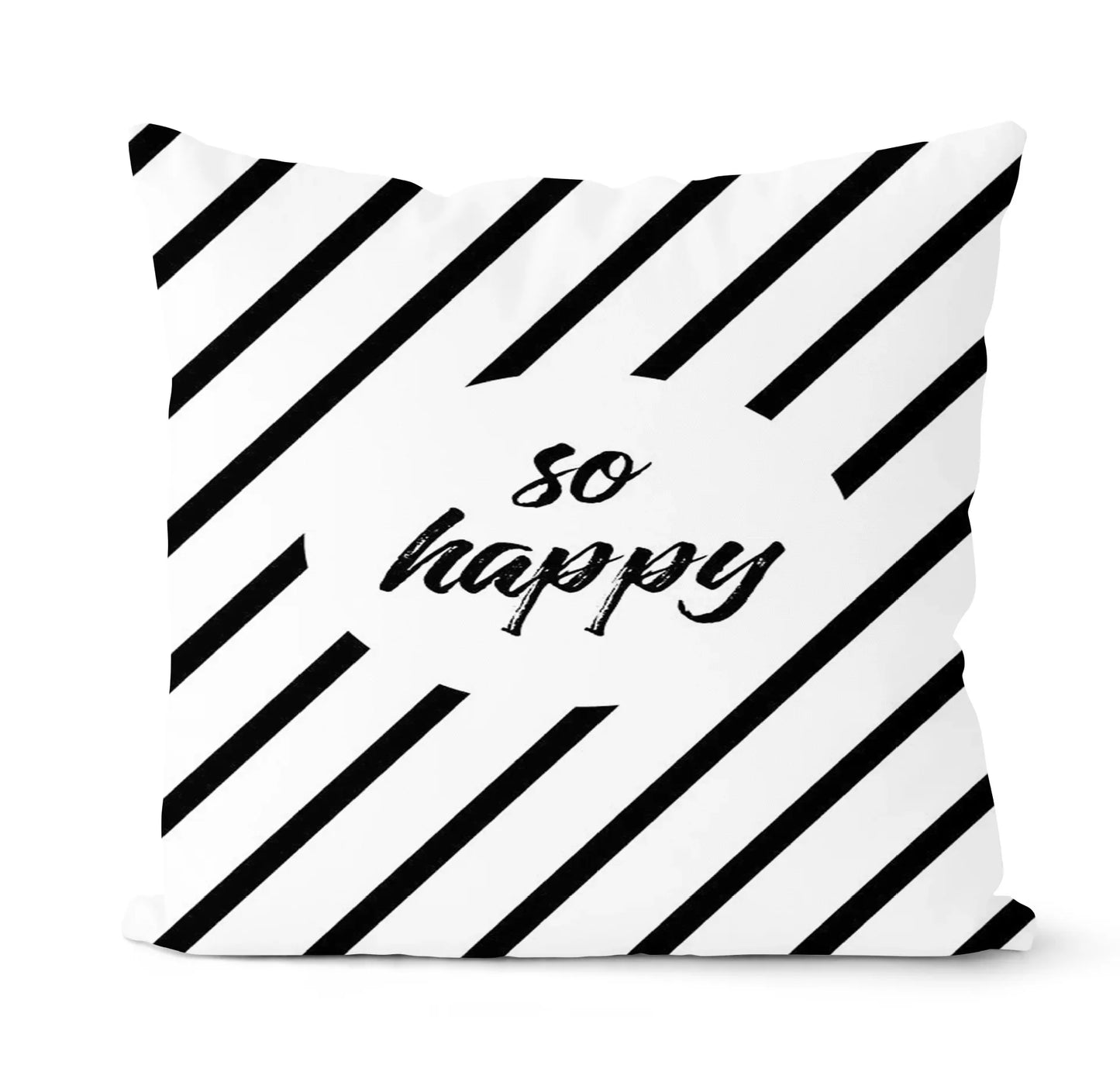 Pillow Cover - Modern Nordic Geometric Black White Design