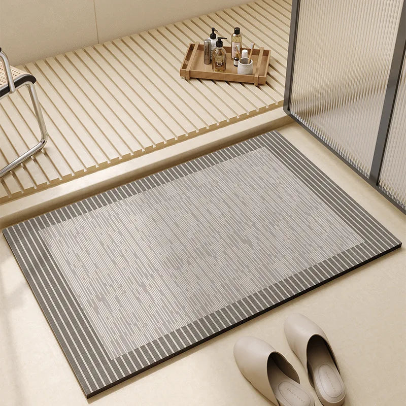 Bath Mat - Quick Dry & Absorbent Non-Slip Diatomaceous Earth 