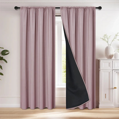 Blackout Curtain Rod Pocket - Perfect for Living Room & Bedroom