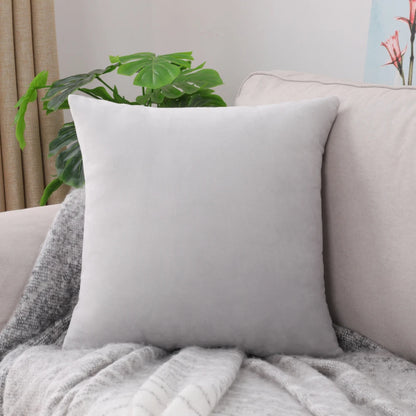 Nordic Plush Pillow Cover: Large Square Sofa Bed Decor