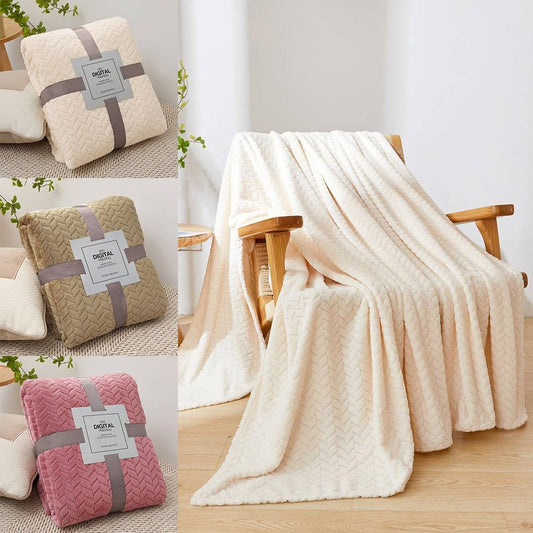 Blanket - Fluffy Coral Velvet Double Sided & Breathable