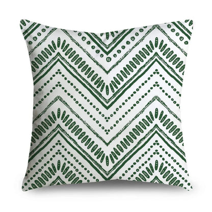 Pillowcase: Green Pattern Home Decor Cushion Cover