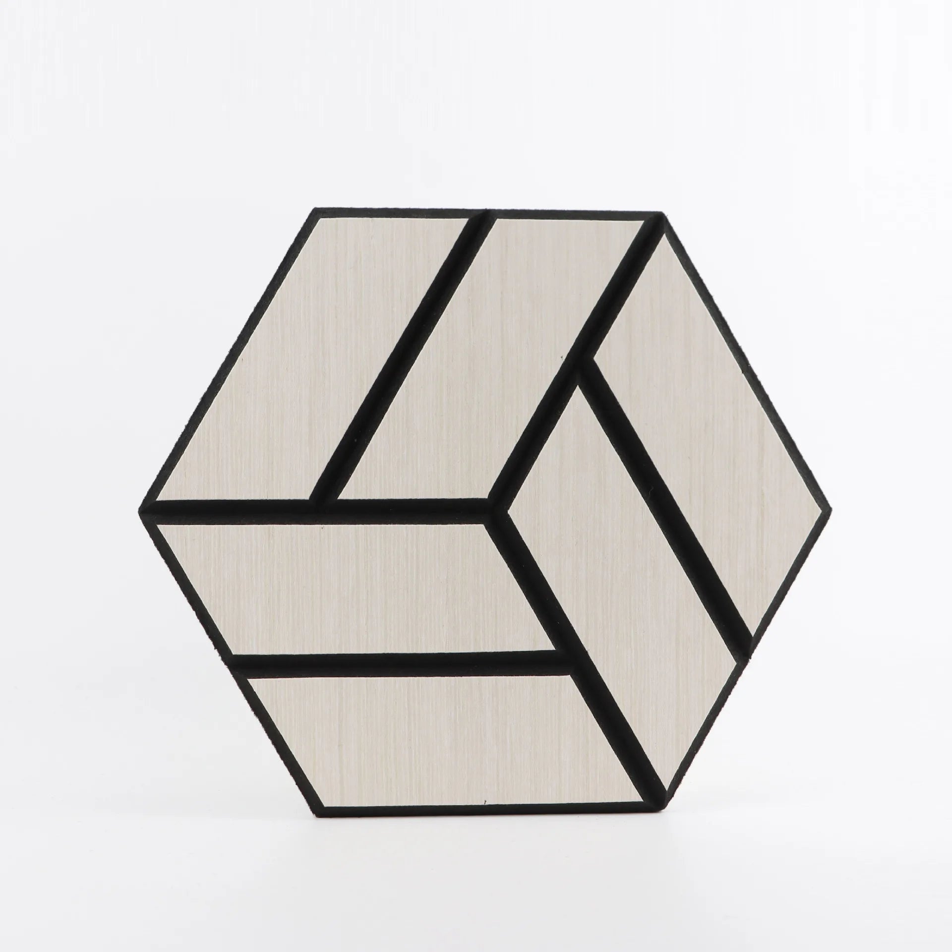 Polyester Soundproof Panels - Wood Grain Hexagonal Acoustic Decor