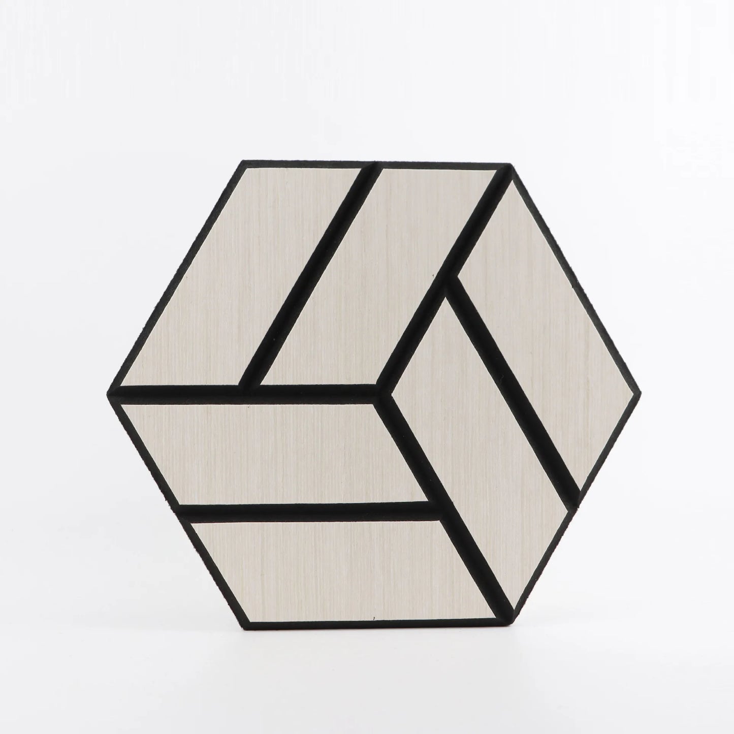 Polyester Soundproof Panels - Wood Grain Hexagonal Acoustic Decor