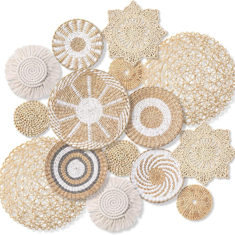 Nordic Woven Wall Art Set - Boho Macrame Decor