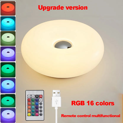 Bauhaus USB Table Lamp - Modern Donut Ambient Light