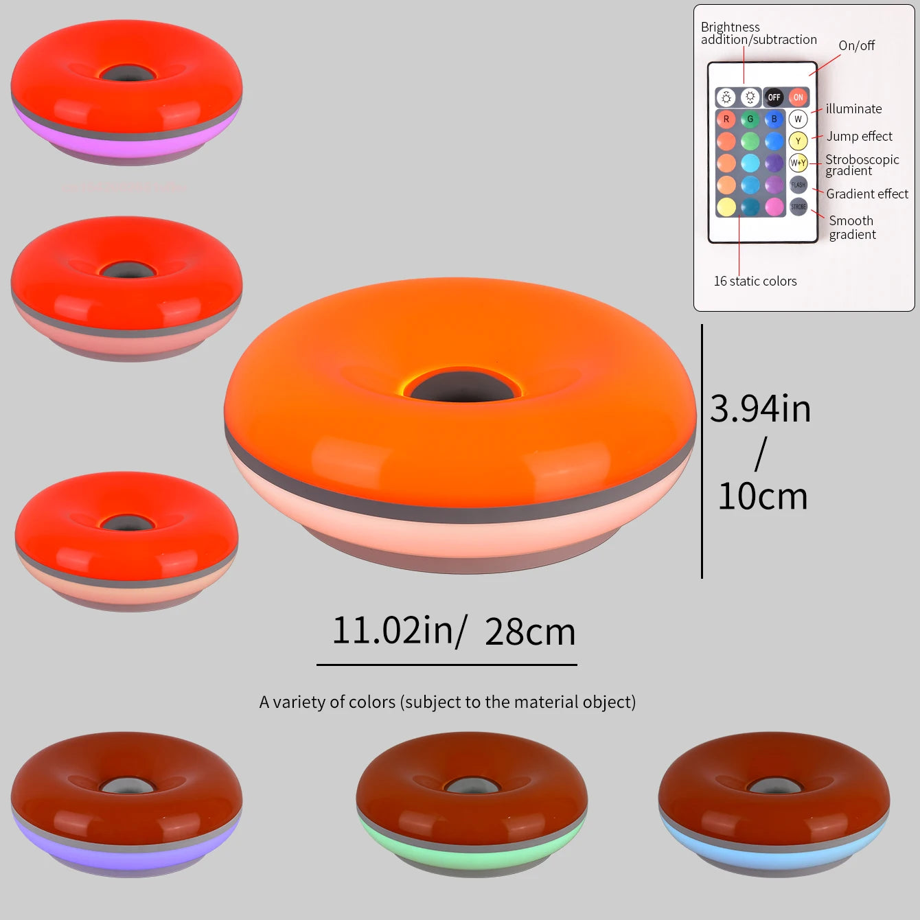 Bauhaus USB Table Lamp - Modern Donut Ambient Light