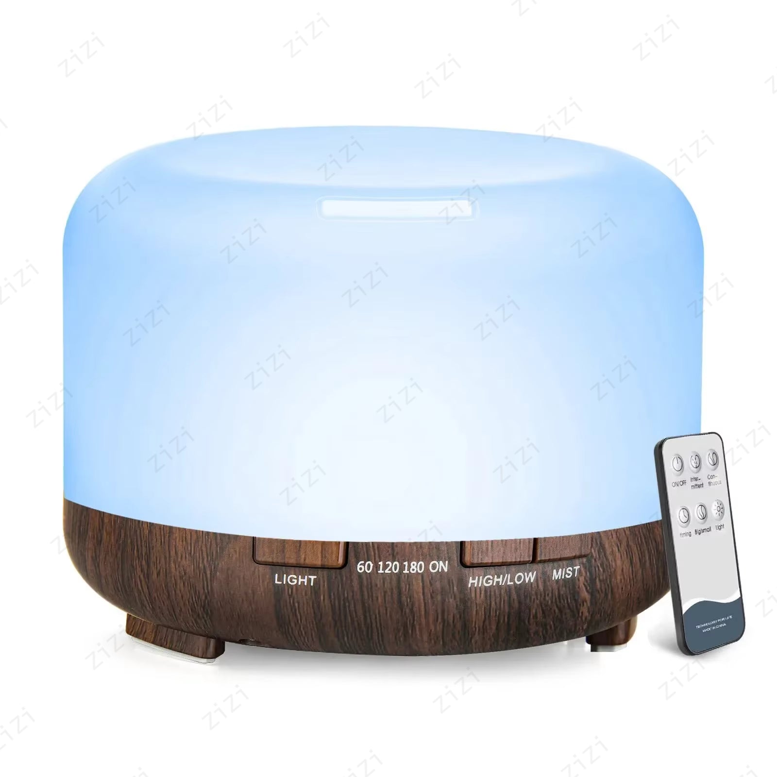 500ML Ultrasonic Ion Humidifier with Color Light & USB