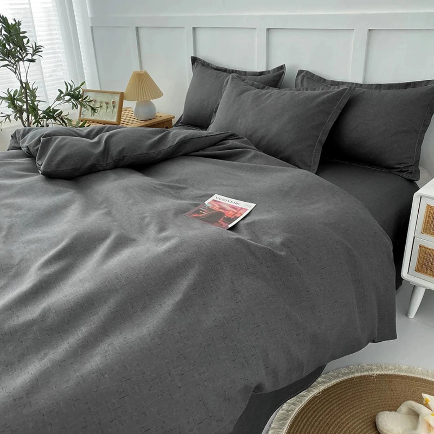 Soft Bedding Set - 4-Piece All Season Comfort for Dorms