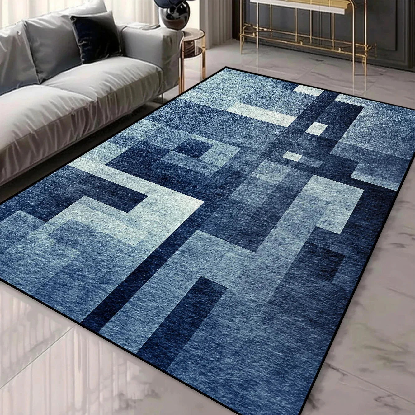 Floor Mat: Geometry Carpets - Soft Luxury Rugs for Living Room