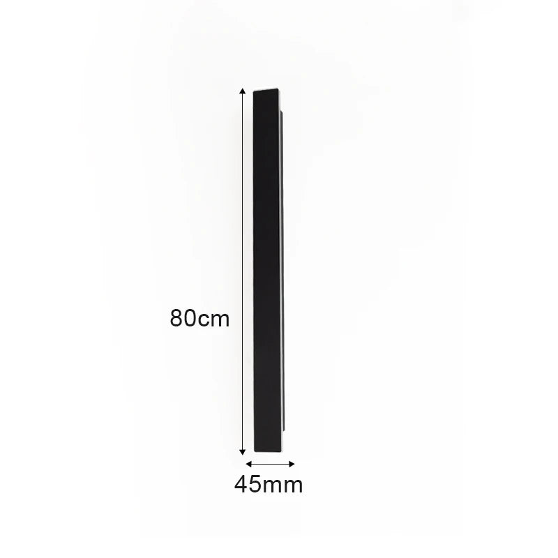 Waterproof IP65 LED Long Wall Sconce Lamp 220V 110V Garden Light Decoration Outdoor Lighting LED Wall Light External Sconce