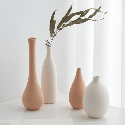Ceramic Vase: Nordic Minimalist Decor for Home Photography