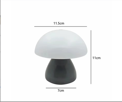 Table Lamp: LED Mushroom Lamp - Touch Dimmer, USB Night Light