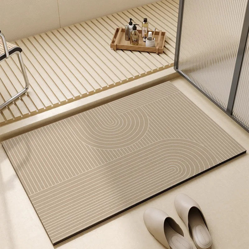Bath Mat - Quick Dry & Absorbent Non-Slip Diatomaceous Earth 