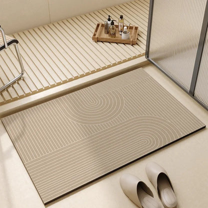 Bath Mat - Quick Dry & Absorbent Non-Slip Diatomaceous Earth 