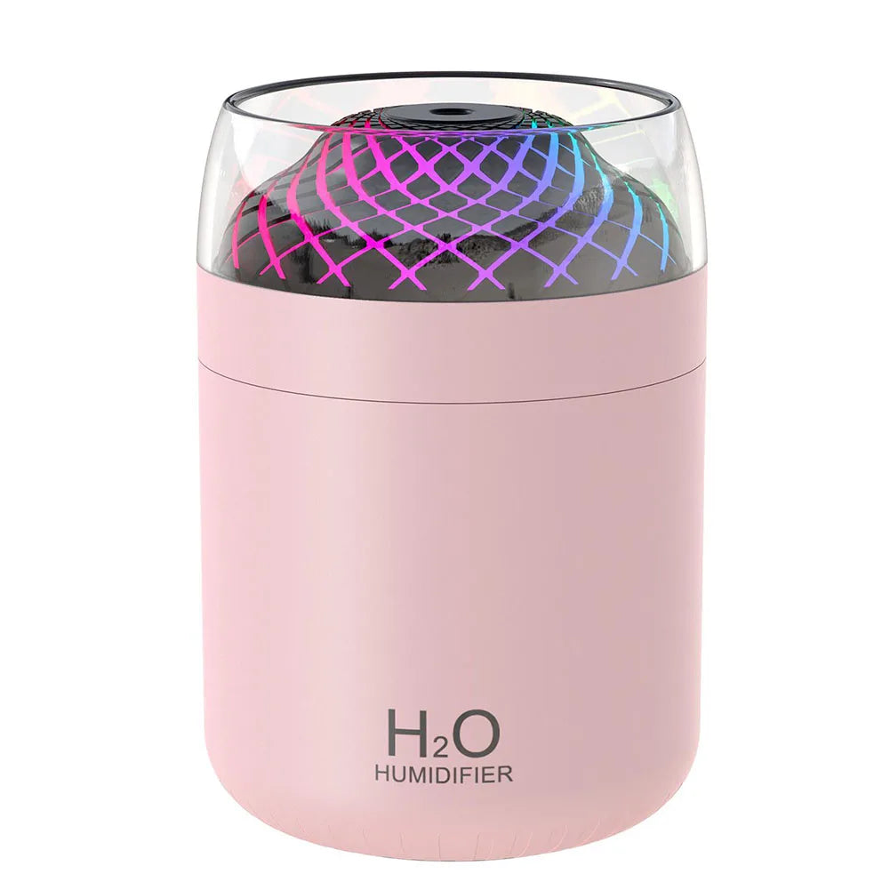 Humidifier: 500ml USB Air Humidifier with Night Light & Timer