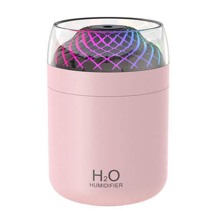 Humidifier: 500ml USB Air Humidifier with Night Light & Timer