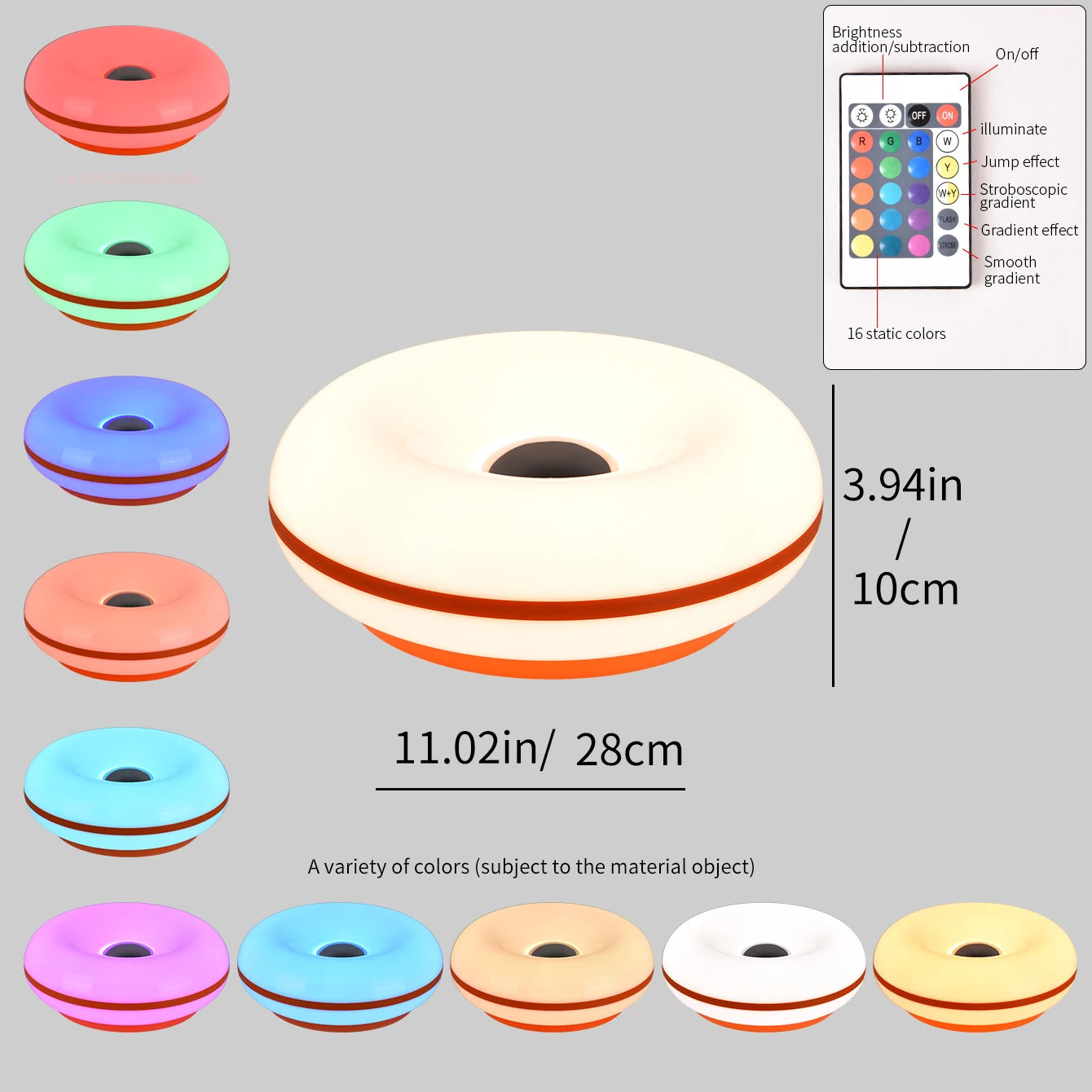 Bauhaus USB Table Lamp - Modern Donut Ambient Light