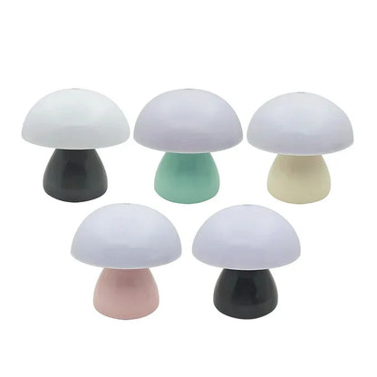 Table Lamp: LED Mushroom Lamp - Touch Dimmer, USB Night Light