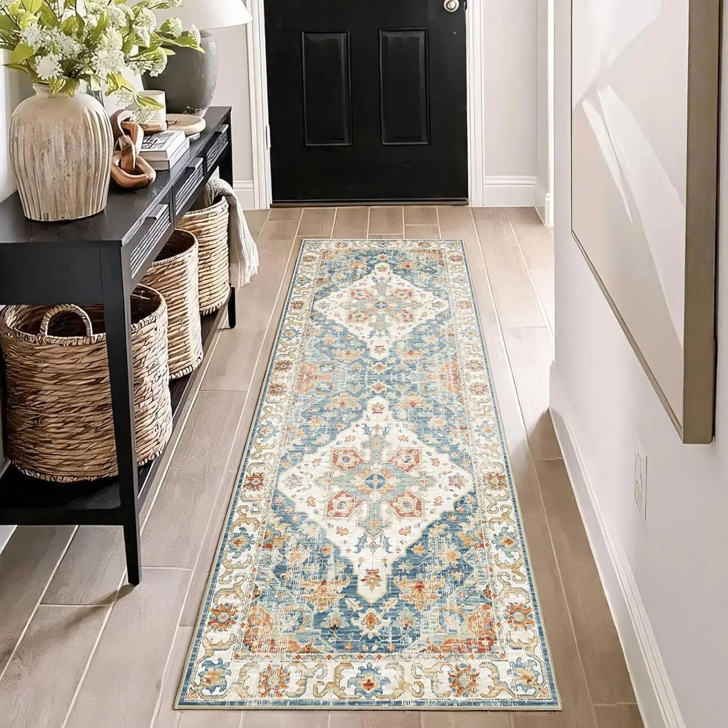 Bohemian Runner Rug - Soft, Anti-Slip Kitchen Carpet