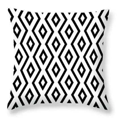 Pillow Cover - Modern Nordic Geometric Black White Design