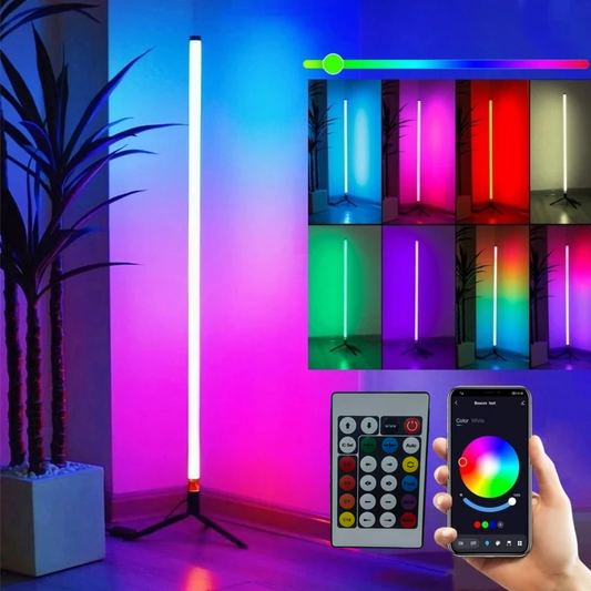 RGB Corner Floor Lamp - App Controlled & Musical Dimmable