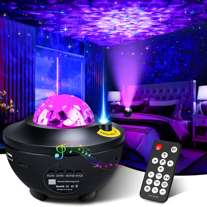 Starry Projector Galaxy Night Light Bluetooth Music Lamp