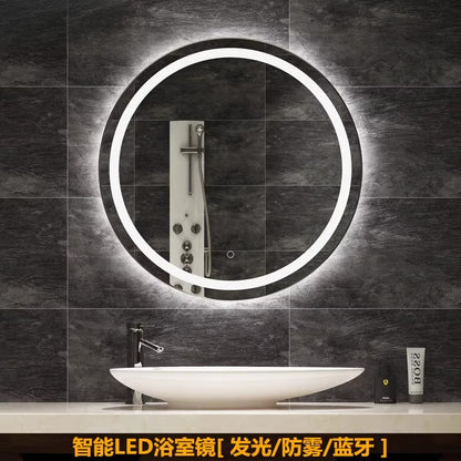 LED Anti-Fog Nordic Bathroom Mirror - Customizable & Luminous