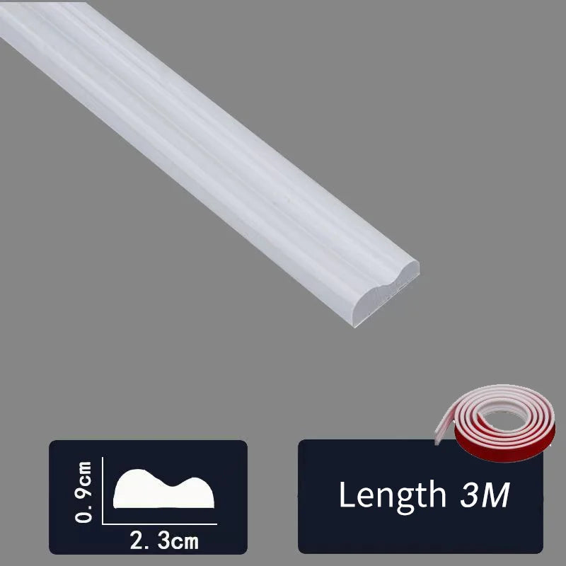 White W-23mm L-3M