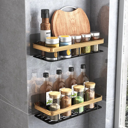 Bathroom Storage Rack: No-Drill Wall Mount Corner Shelf