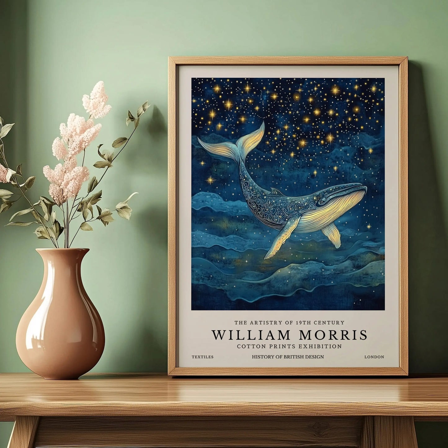 William Morris Flower Animals Wall Art Canvas Print