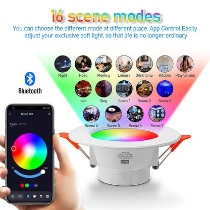 RGB LED Downlight 10W - APP & Remote Color Changing