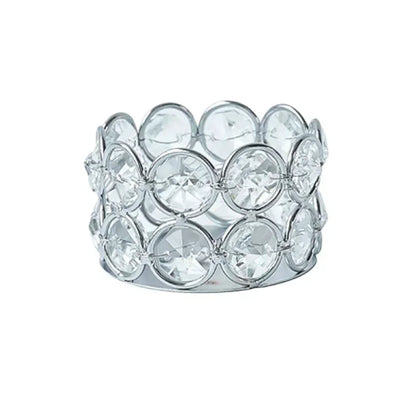 Candle Holder: Crystal Tealight Lantern - Elegant Candle Holder Decor