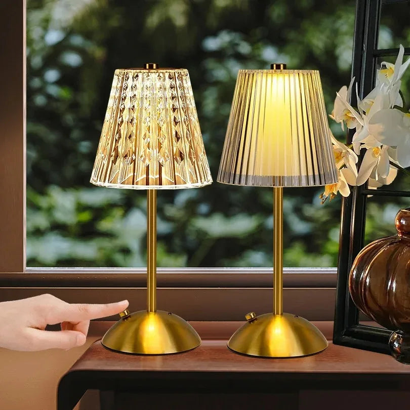Cordless Touch Lamp: Dimmable, 3 Colors, Battery Operated