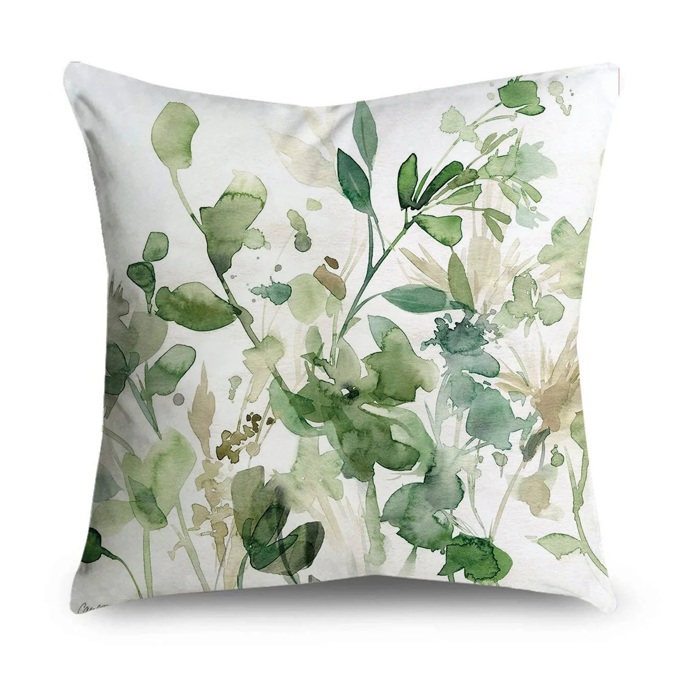 Pillowcase: Green Pattern Home Decor Cushion Cover