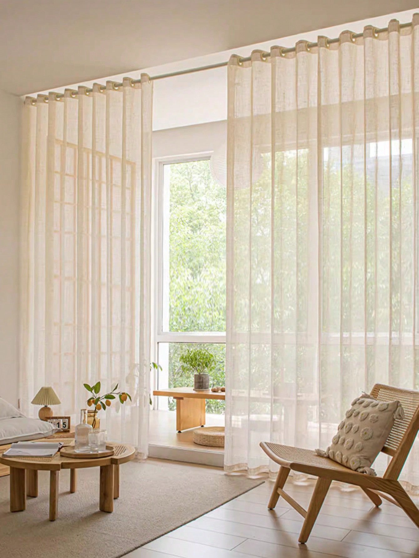Japanese Linen Curtains: Semi Blackout, Mosquito Proof