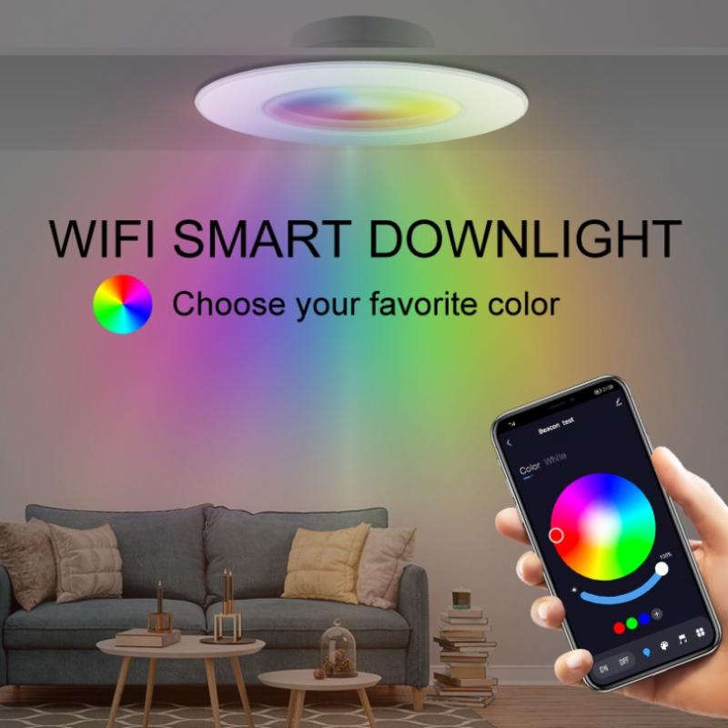 RGB LED Downlight 10W - APP & Remote Color Changing