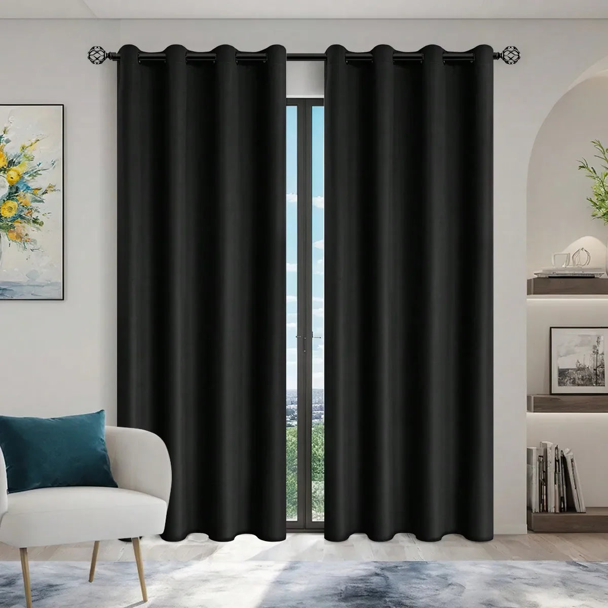 Blackout Curtains 1pc: Total Privacy, Bedroom & Living Room