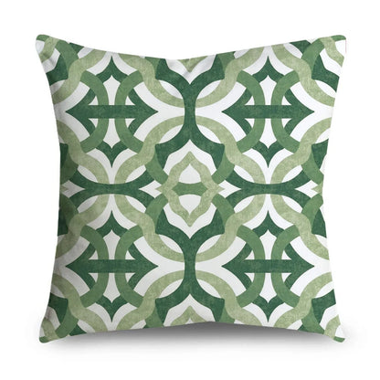 Pillowcase: Green Pattern Home Decor Cushion Cover