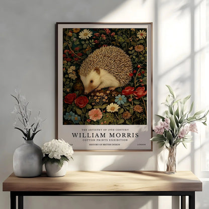 William Morris Flower Animals Wall Art Canvas Print