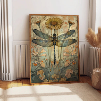 William Morris Flower Animals Wall Art Canvas Print