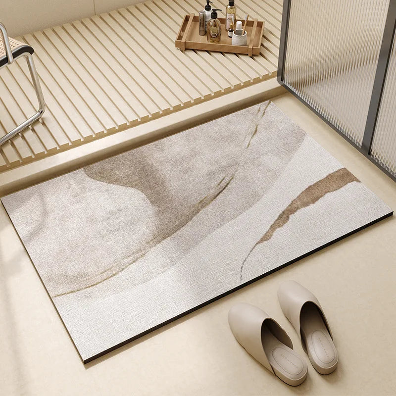 Bath Mat - Quick Dry & Absorbent Non-Slip Diatomaceous Earth 