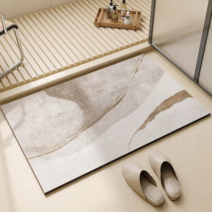 Bath Mat - Quick Dry & Absorbent Non-Slip Diatomaceous Earth 