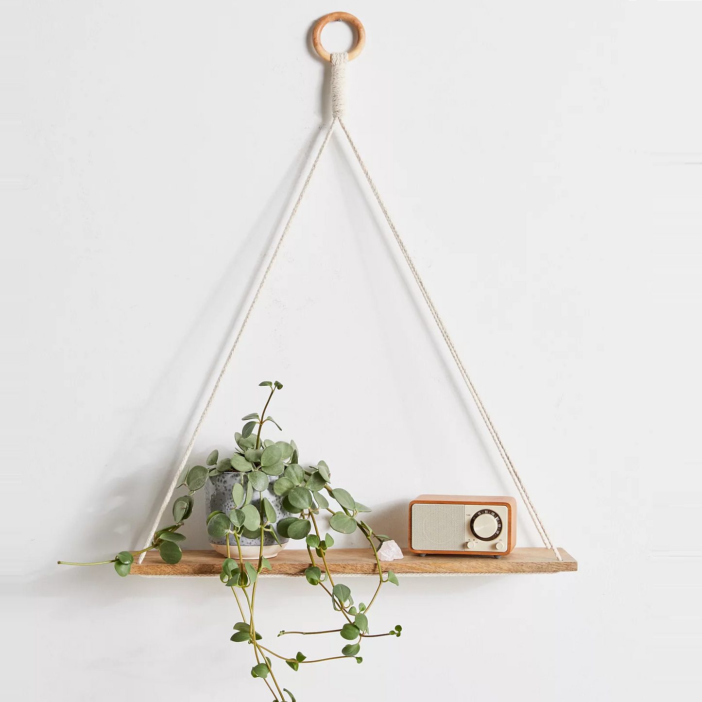 Floating Shelves for Wall - Boho Macrame Shelf Decor