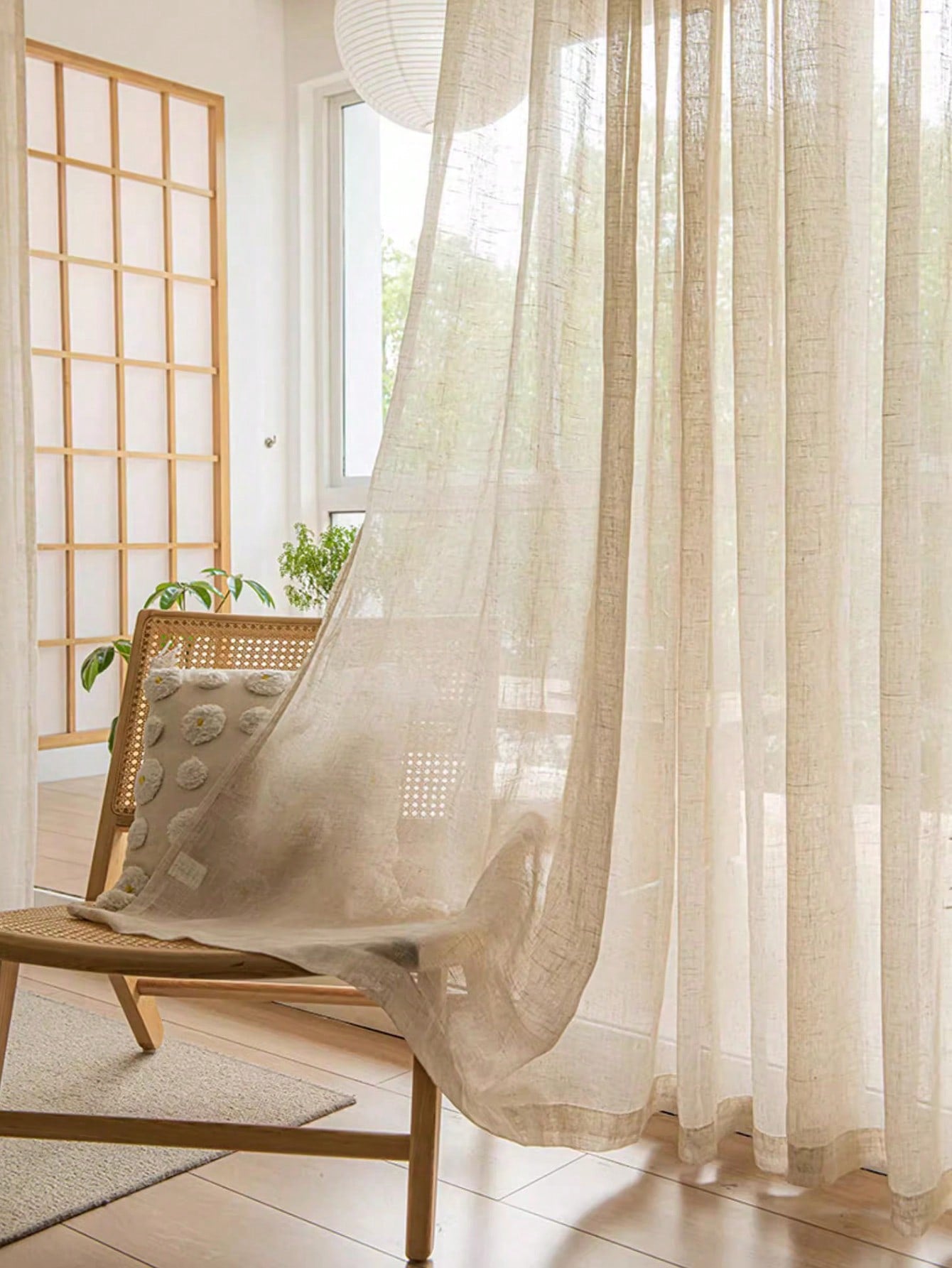 Japanese Linen Curtains: Semi Blackout, Mosquito Proof