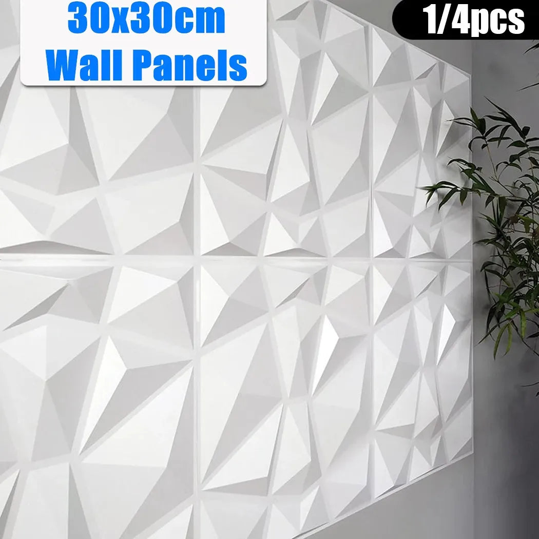 3D Wall Panels: Waterproof 30x30cm Wall Decor for Living Room