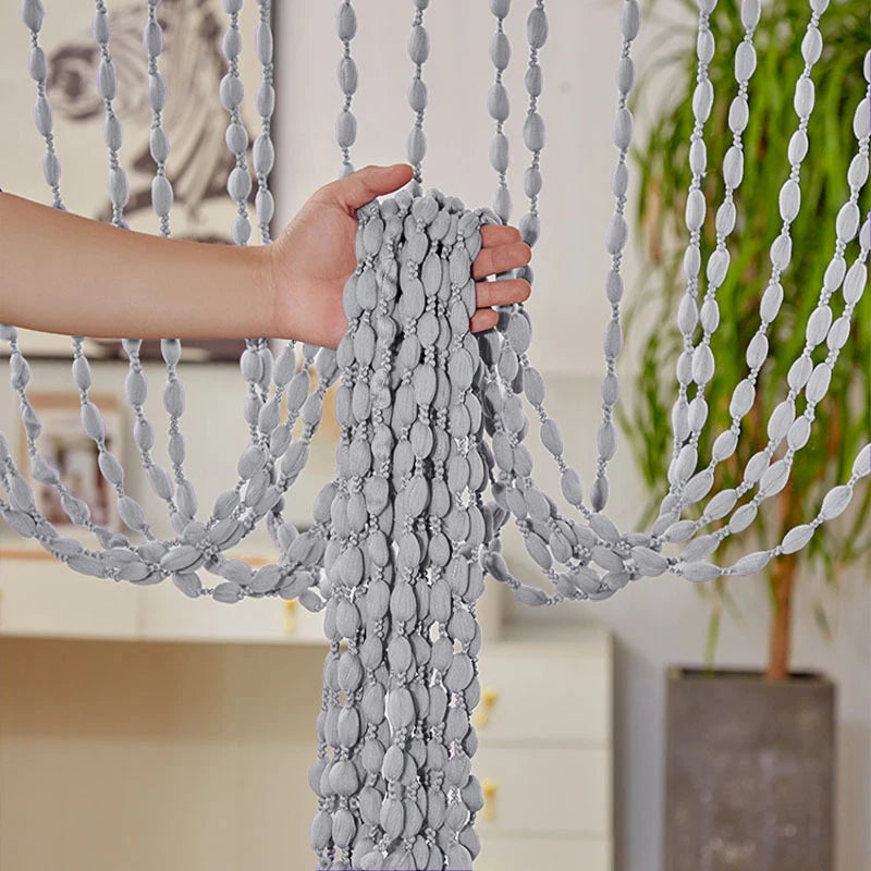 Polyester Beaded Curtains - Elegant Room Divider Decor