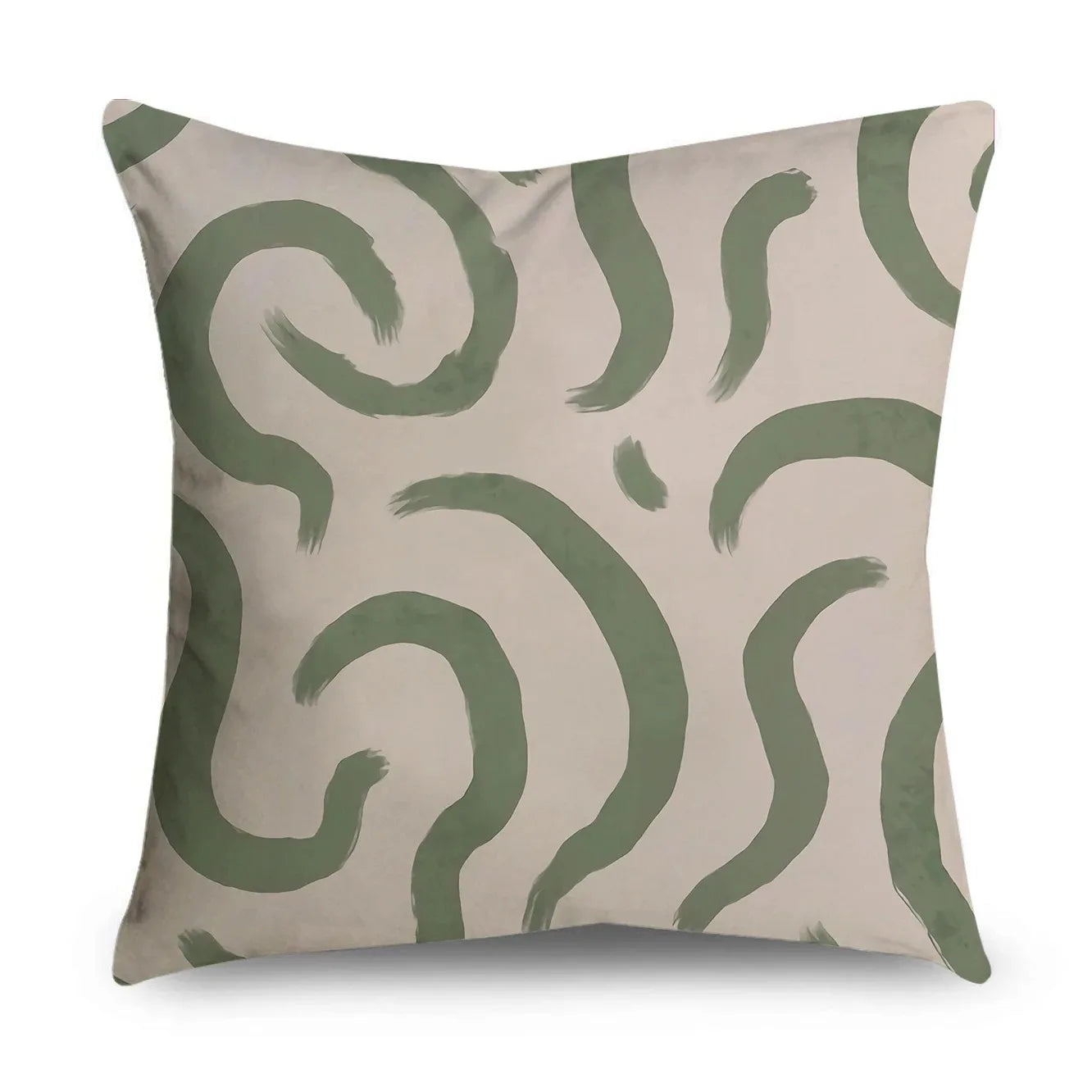 Pillowcase: Green Pattern Home Decor Cushion Cover